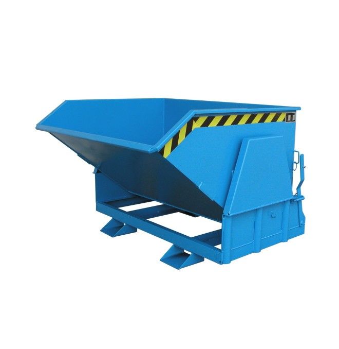 Recipiente Inclinável--Recipiente tilting, pintado, azul claro