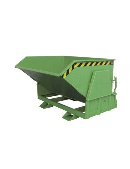 Tilting Container--Container tilting, painted, green silk
