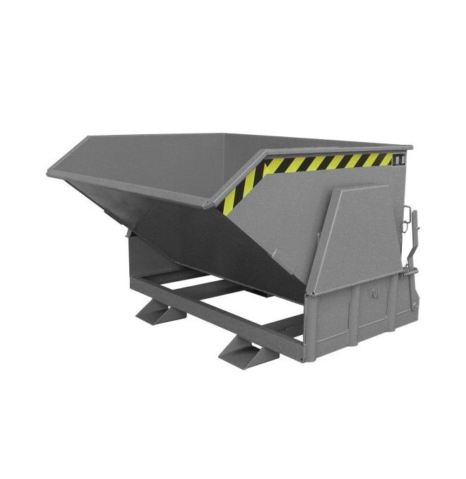 Tilting Container--Tilting Container 800 litres grey painted