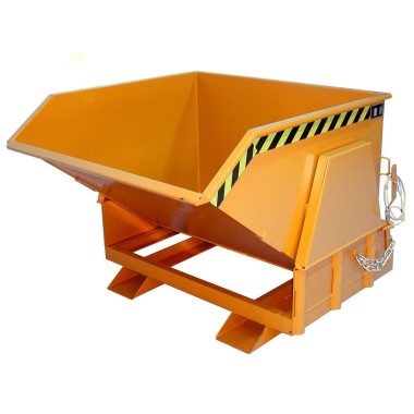 Tilting Container--Container tilting, painted, Orange yellow