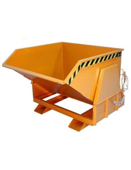 Recipiente Inclinável--Recipiente tilting, pintado, amarelo laranja
