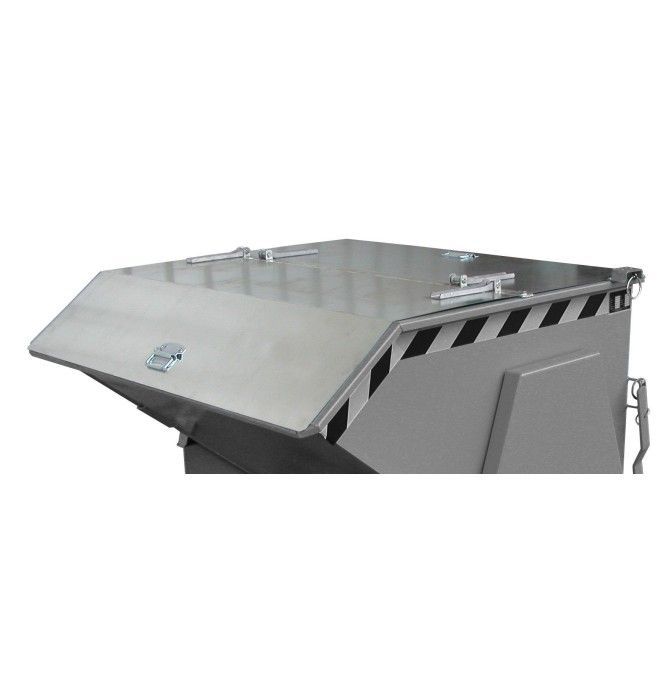 Tilting Container--Container tilting, painted, light blue