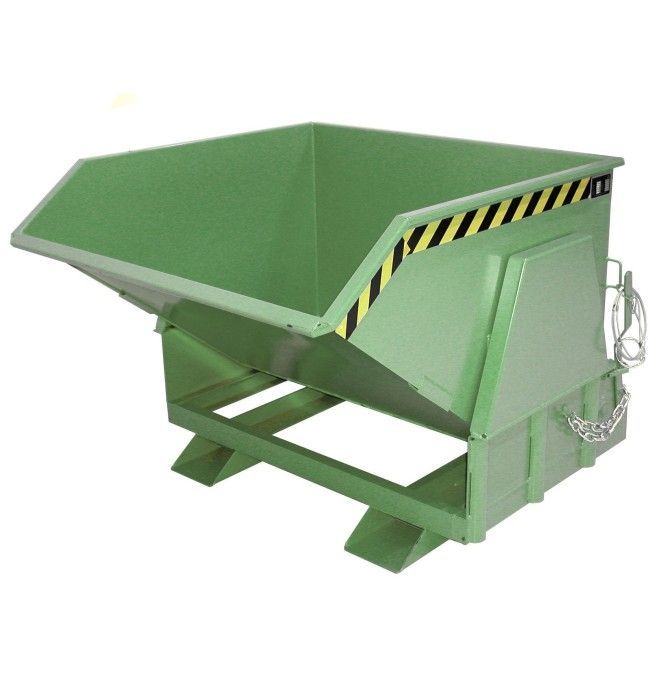Kippbehälter--Container kippen, lackiert, grün seide