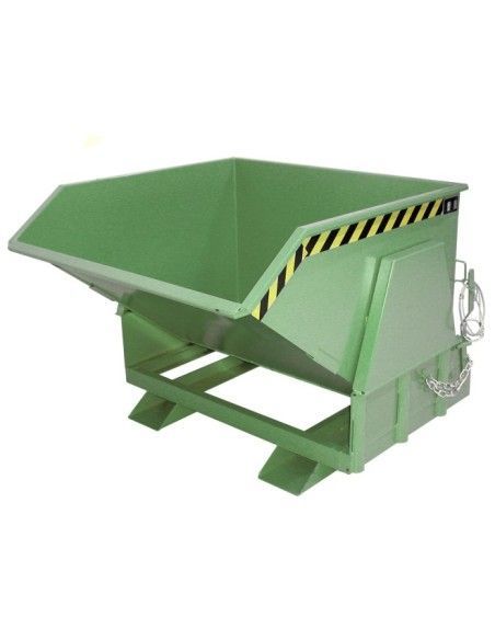 Bacs Basculants--Conteneur tilting, peint, soie verte