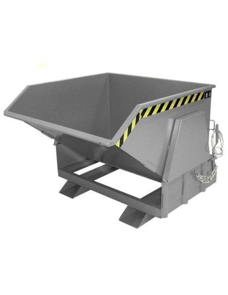Kippbehälter--Container kippen, lackiert, graue maus