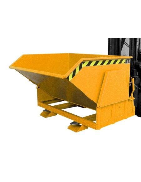 Tilting Container--Container tilting, painted, Orange yellow