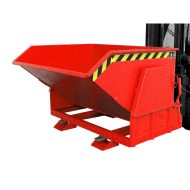 Tilting Container--Container tilting, painted, Red fire
