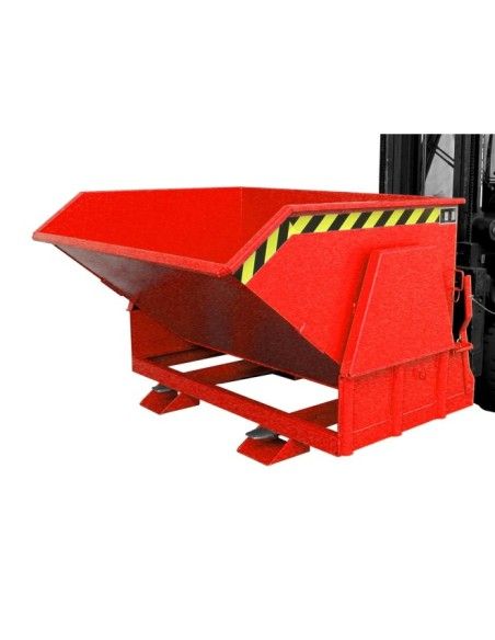 Kippbehälter--Container kippen, lackiert, rotes Feuer