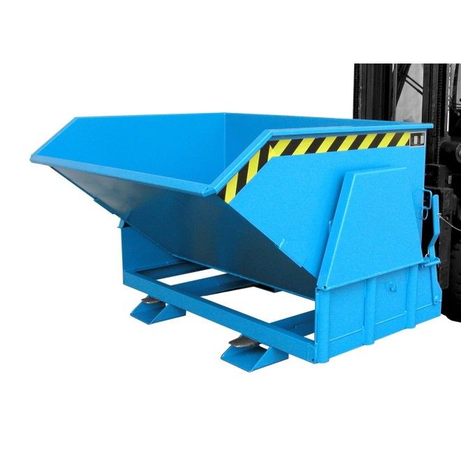 Bacs Basculants--Conteneur tilting, peint, bleu clair