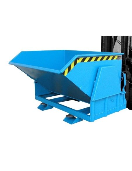 Tilting Container--Container tilting, painted, light blue