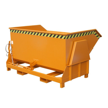 Bacs Basculants--Conteneur tilting, peint, jaune orange