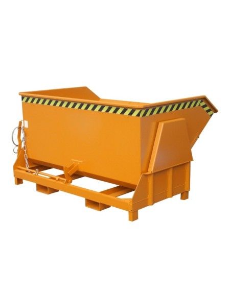 Kippbehälter--Container kippen, lackiert, orange gelb