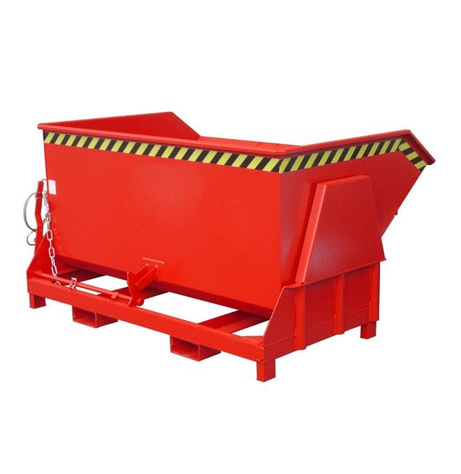 Kippbehälter--Container kippen, lackiert, rotes Feuer