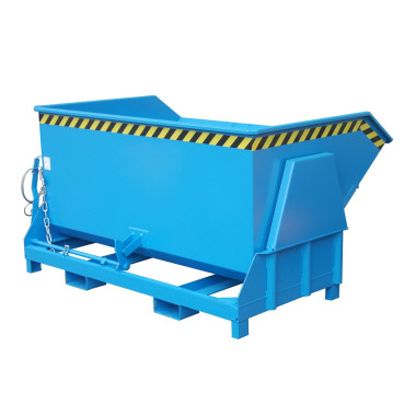 Tilting Container--Container tilting, painted, light blue
