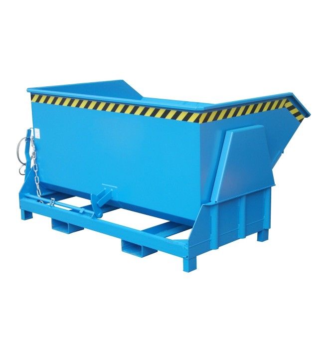 Tilting Container--Container tilting, painted, light blue