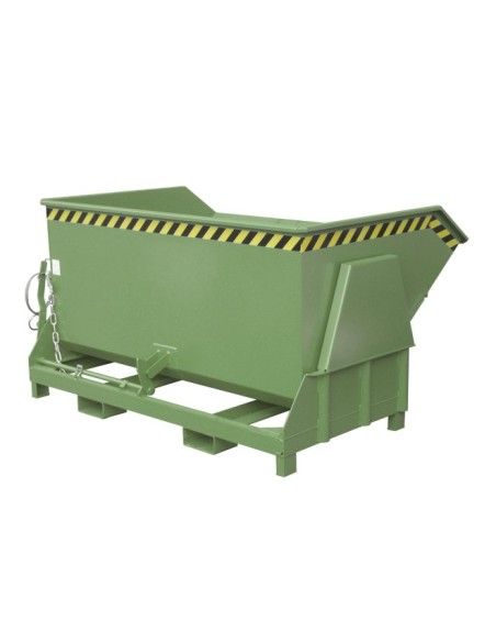 Tilting Container--Container tilting, painted, green silk