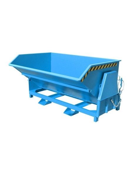 Tilting Container--Container tilting, painted, light blue