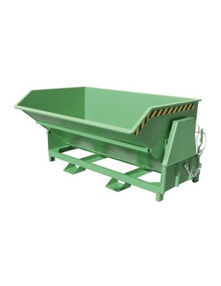 Bacs Basculants--Conteneur tilting, peint, soie verte