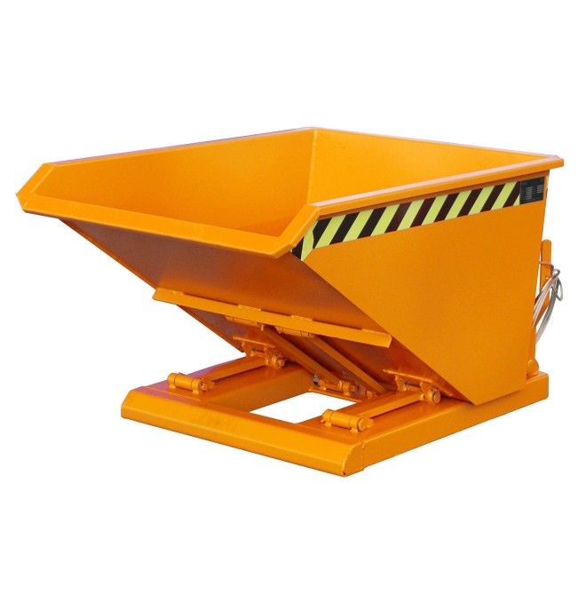 Kippbehälter--Container 0,3m3, 750kg tragfähigkeit, Orange gelb