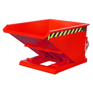 Tilting Container--Container tilting, painted, Red fire