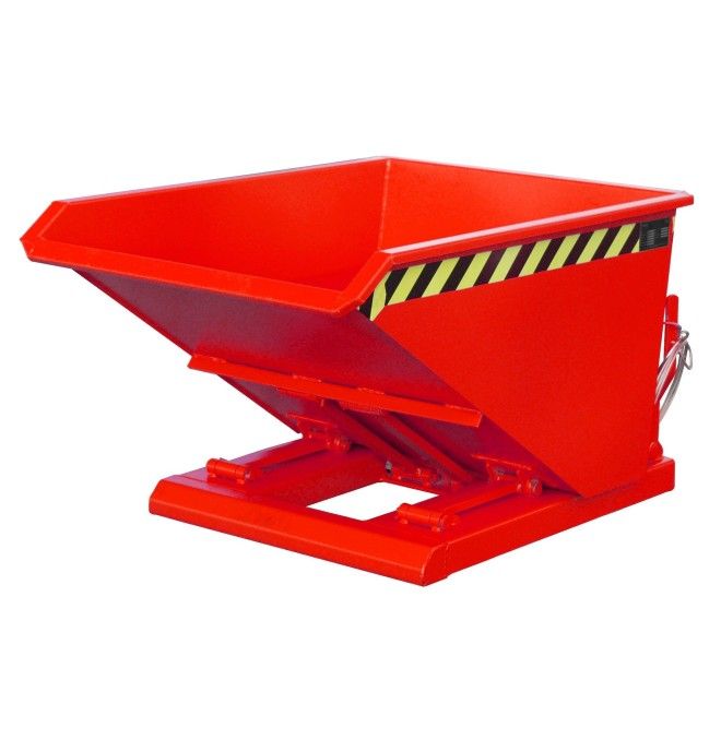 Tilting Container--Container tilting, painted, Red fire