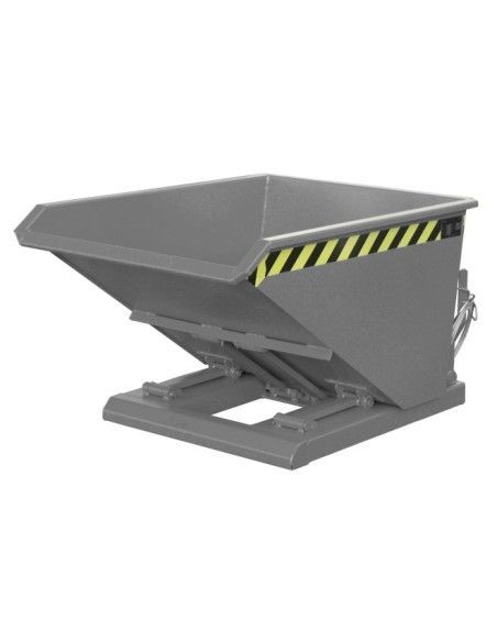 Kippbehälter--Container kippen, lackiert, graue maus