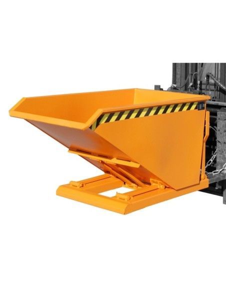 Bacs Basculants--Conteneur tilting, peint, jaune orange