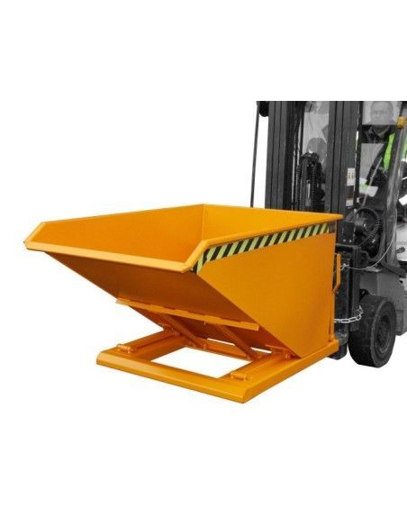 Tilting Container--Container tilting, painted, Orange yellow