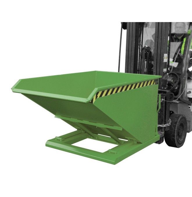 Tilting Container--Container Basculante, painted, green