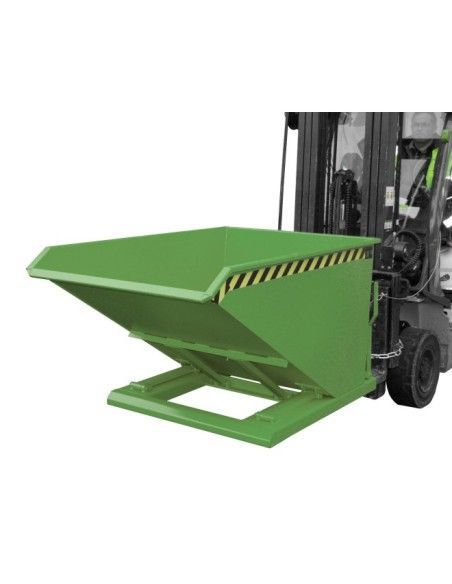 Tilting Container--Container Basculante, painted, green