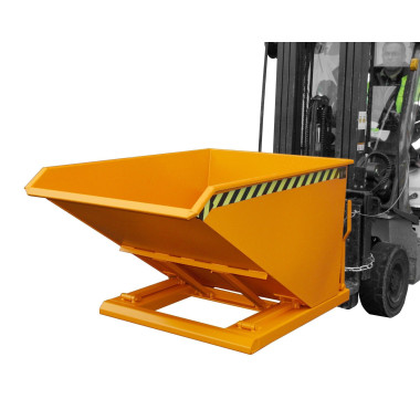 Tilting Container--Container tilting, painted, Orange yellow