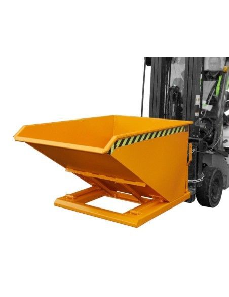 Kippbehälter--Container kippen, lackiert, orange gelb