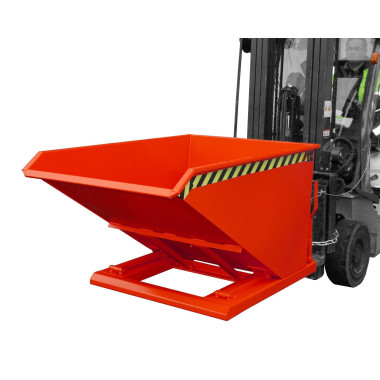 Tilting Container--Container tilting, painted, Red fire