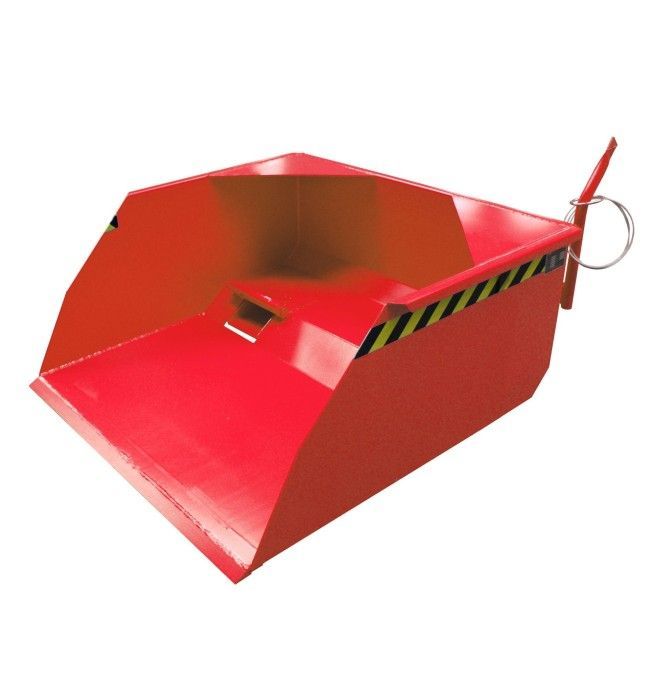 Recipiente Inclinável--Pala, pintado, Fogo vermelho