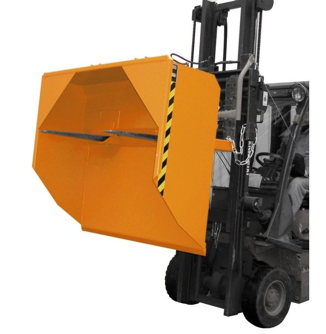 Tilting Container--Pala, painted, orange yellow
