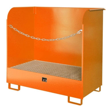 Gefahrstoffschränke-- Gastank, lackiert, orange gelb