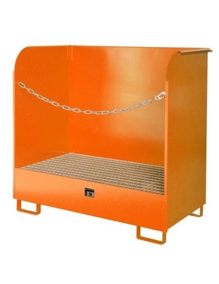 Armários para materiais perigosos--Gás tanque, pintado, amarelo laranja
