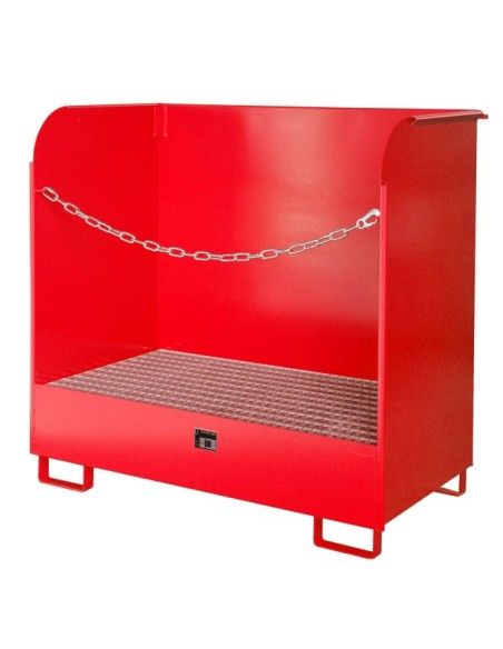 Hazardous material cabinets--Gas tank, painted, red fire