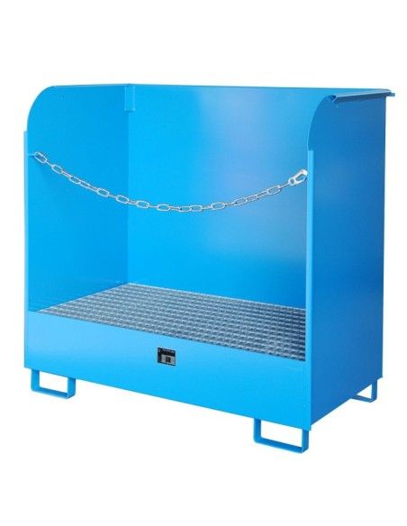 Armários para materiais perigosos--Gás tanque, pintado, azul claro