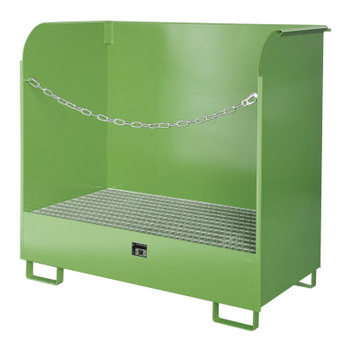 Armoires pour matières dangereuses--Cylindres à gaz, peints, verts