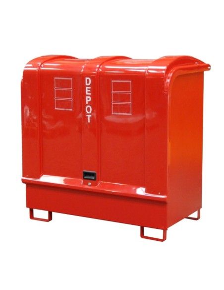 Hazardous material cabinets--Gas tank, painted, red fire