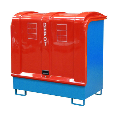 Armadi per materiali pericolosi--Gas serbatoio, dipinto, azzurro