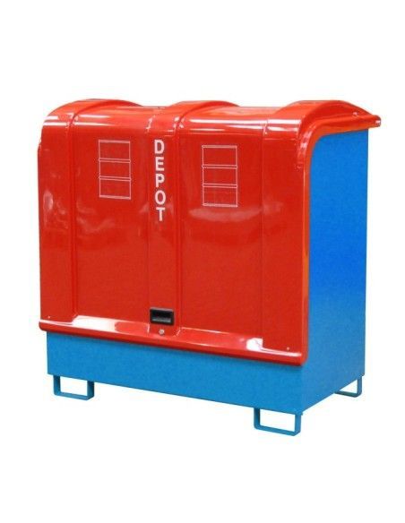 Hazardous material cabinets--Gas tank, painted, light blue