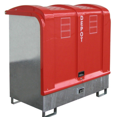 Hazardous material cabinets--Deposit gas cylinders, hot galvanized