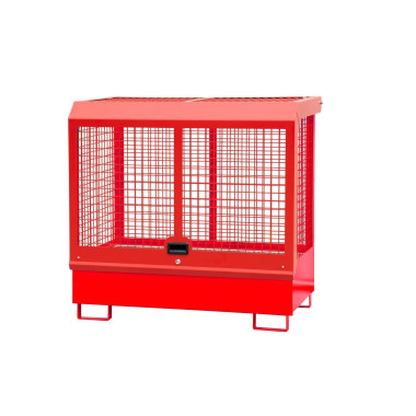 Hazardous material cabinets--Gas tank, painted, red fire