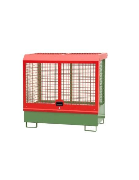 Armoires pour matières dangereuses--Cylindres à gaz, peints, verts