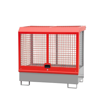 Hazardous material cabinets--Deposit gas cylinders, painted, grey mouse