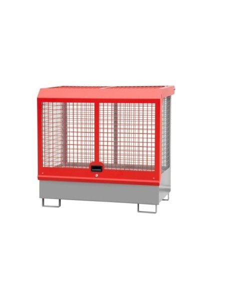 Hazardous material cabinets--Deposit gas cylinders, painted, grey mouse