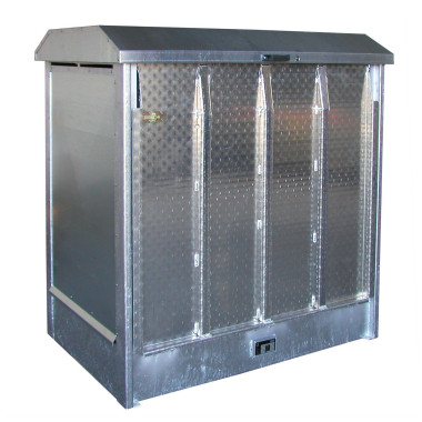 Depósito de cilindros de gas, galvanizado