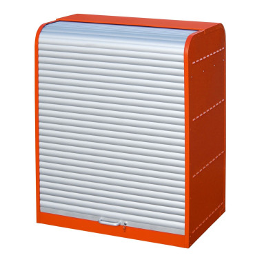 Armadi per materiali pericolosi--Credenza per materiali pericolosi con porta cieca a rullo, dipinto, fuoco rosso